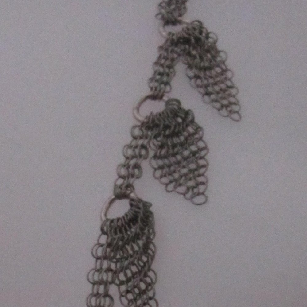 Ferrara Whiting and Davis Ring Mesh Necklace - Picture 2 of 2